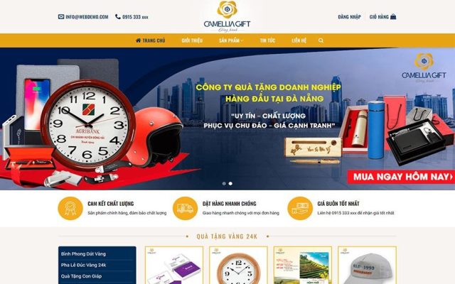 Mẫu web quà tặng doanh nghiệp