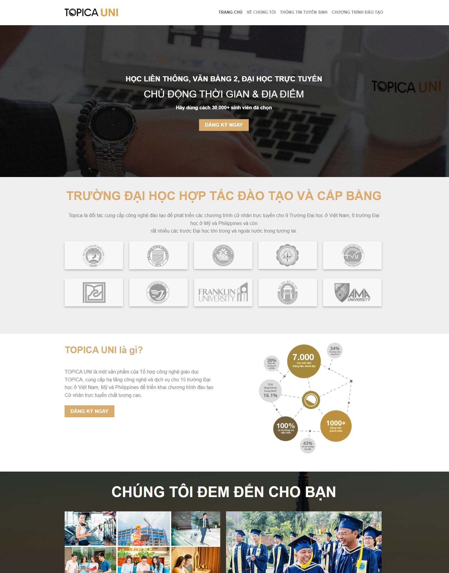 Mẫu Website Theme WordPress Giáo Dục 09 – màn hình 1