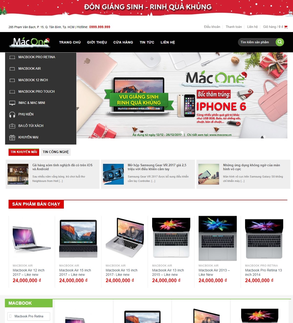 Mẫu Website Theme WordPress Laptop 02 – màn hình 1