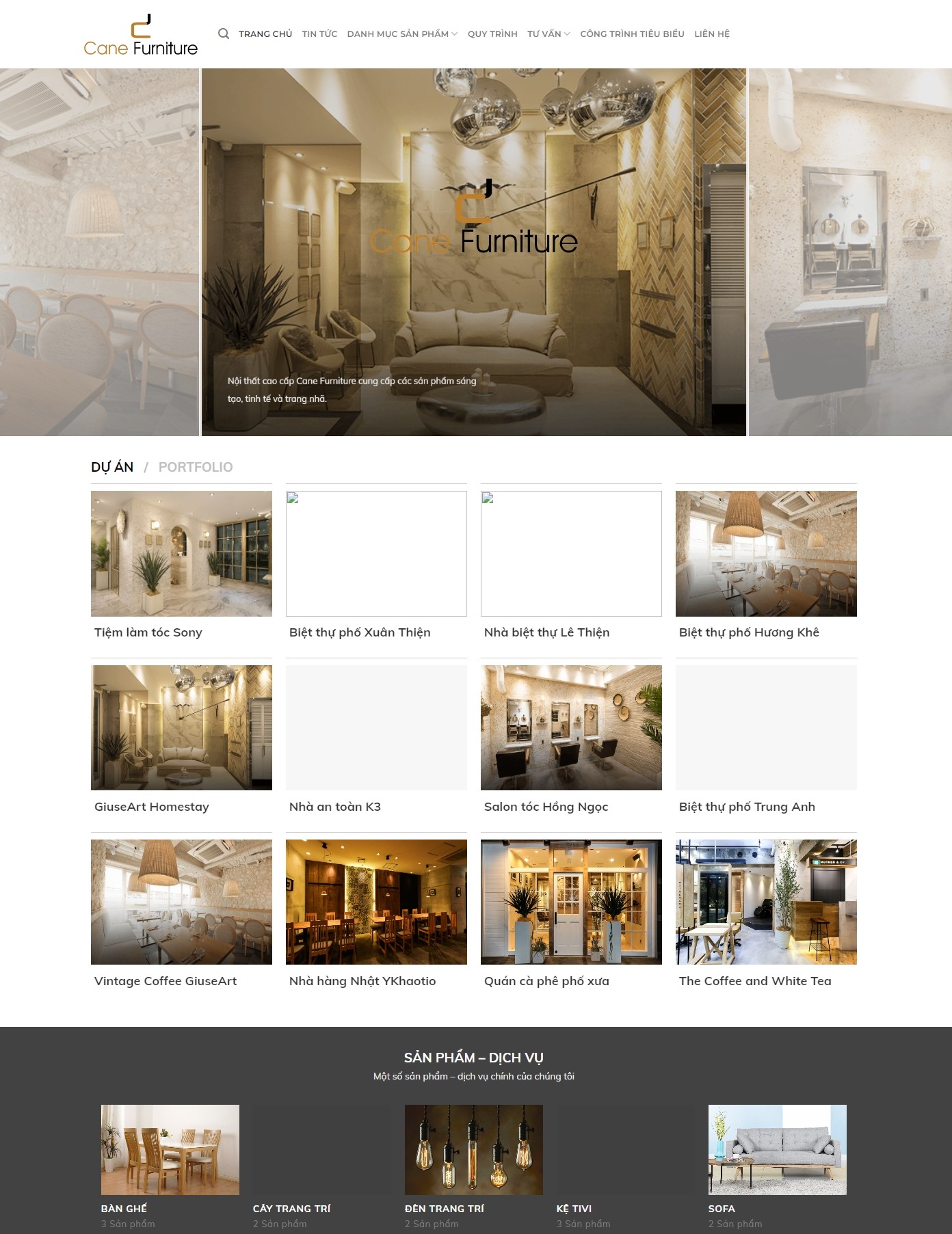 Mẫu Website Theme WordPress Bán Nội Thất 24 – màn hình 1