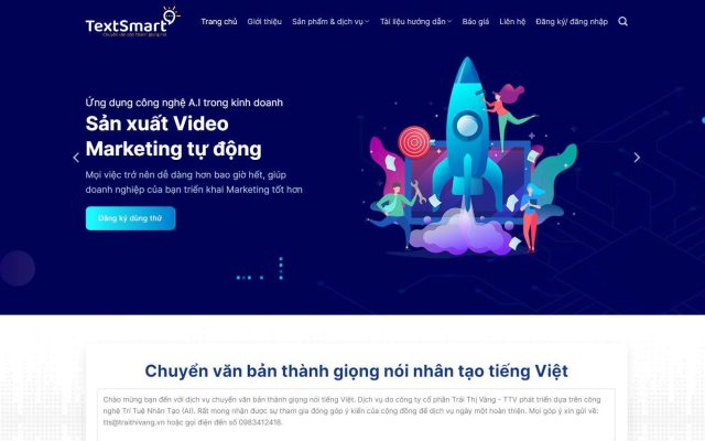 Mẫu web dịch vụ chuyển văn bản thành giọng nói
