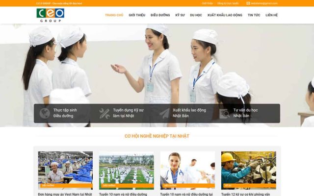 Mẫu web công ty xuất khẩu lao động 03