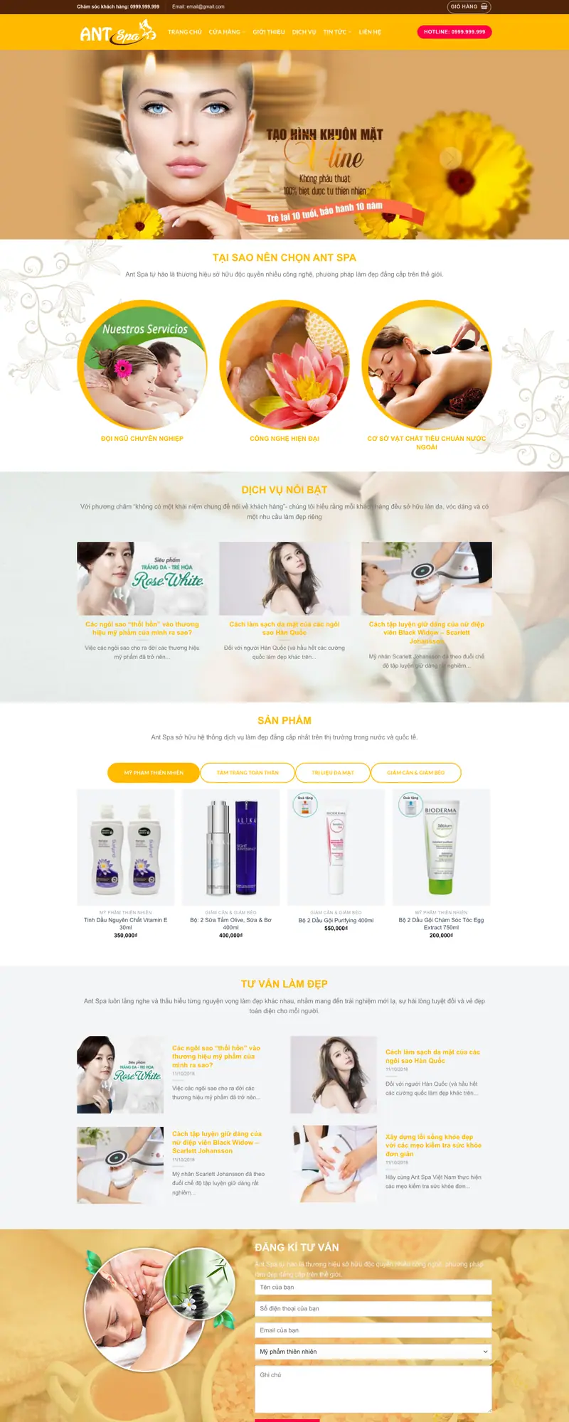 Mẫu web spa 06