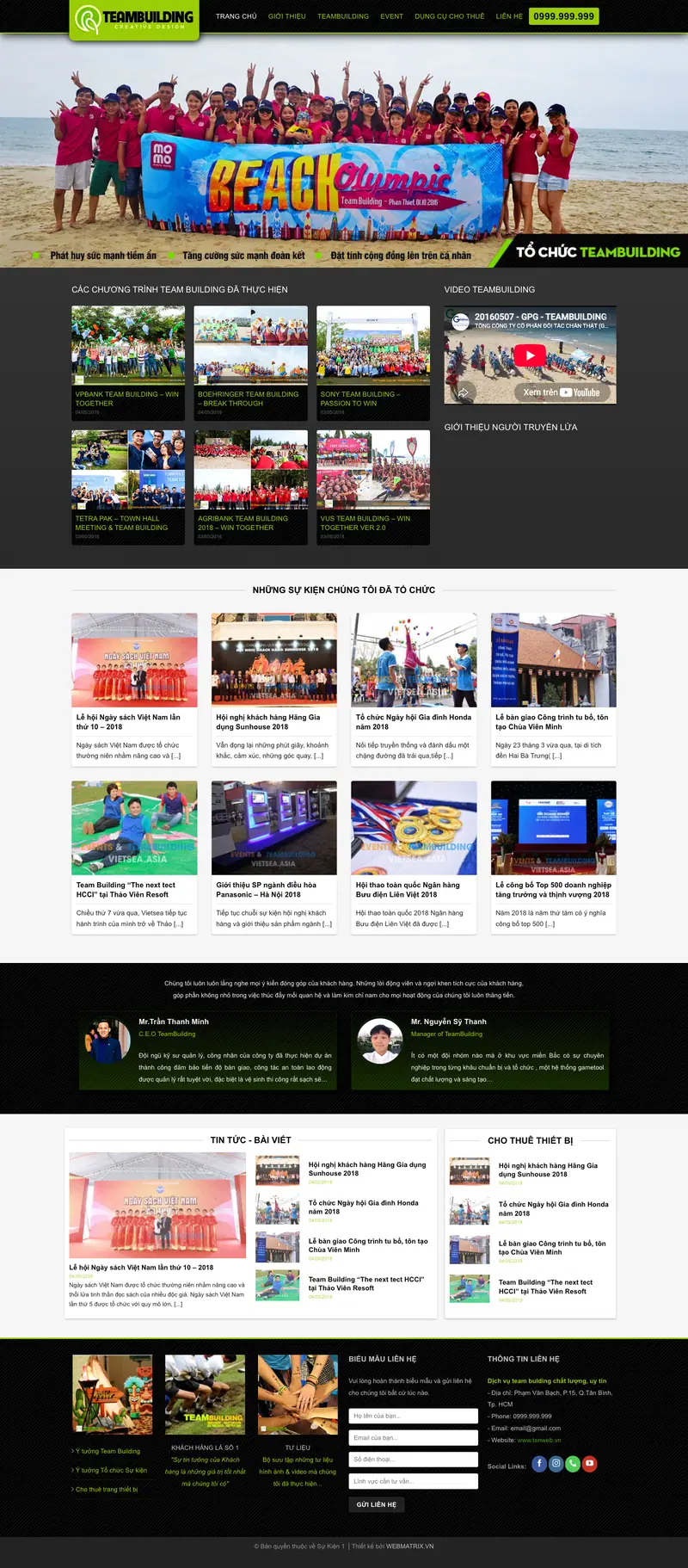 Mẫu web sự kiện 03