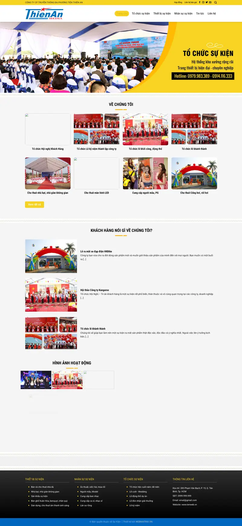 Mẫu web sự kiện 04
