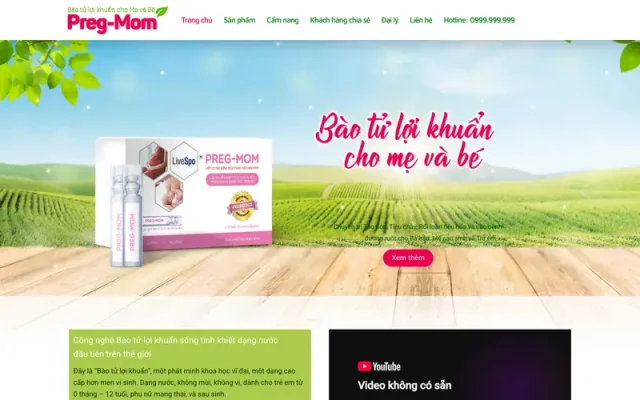 Mẫu web thực phẩm 09