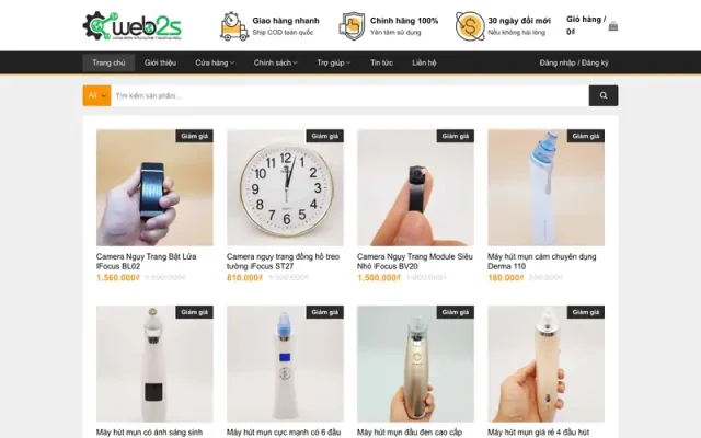 Mẫu web thương mại 02