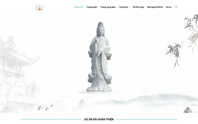 Mẫu web tượng đá – chạm khắc