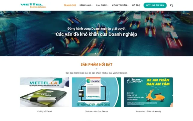 Mẫu web viễn thông