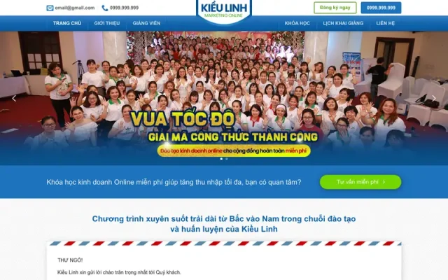 Mẫu web trường học 03