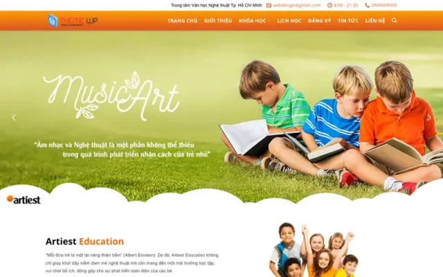 Mẫu web trường học 01