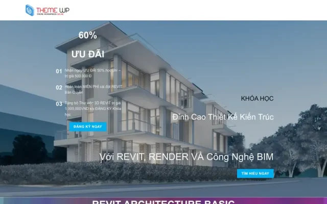 Mẫu web landing page khóa học