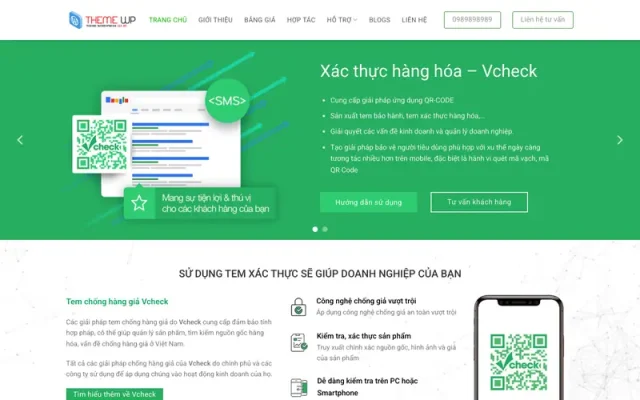Mẫu web dịch vụ vcheck