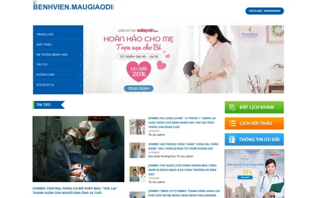 Mẫu web bệnh viện