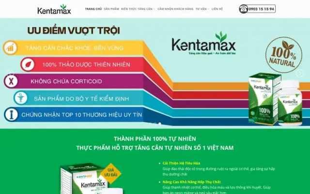 Mẫu web bán thuốc 8