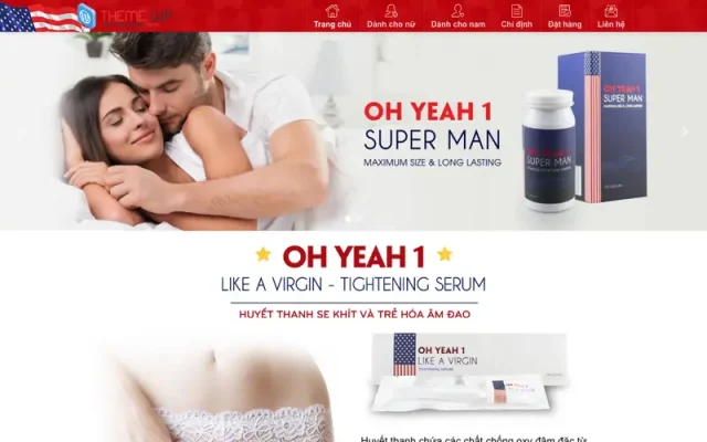 Mẫu web bán hàng thực phẩm chức năng 4
