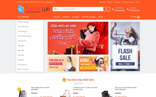 Mẫu web shop thời trang 2
