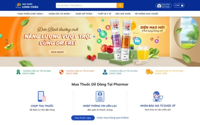 Mẫu web nhà thuốc 2