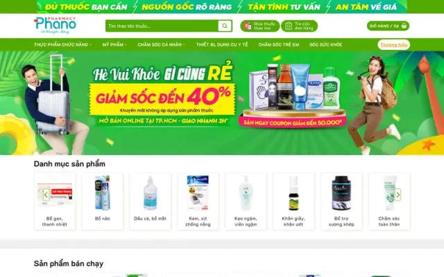 Mẫu web nhà thuốc 04 cao cấp