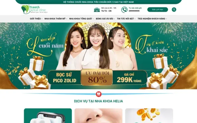 Mẫu web nha khoa 1