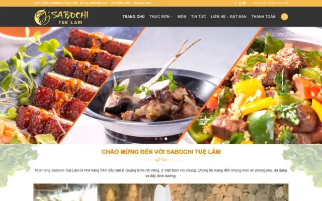Mẫu web nhà hàng 4