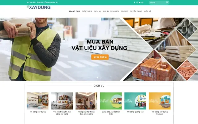 Mẫu web công ty xây dựng 7