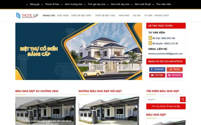 Mẫu web công ty xây dựng 03