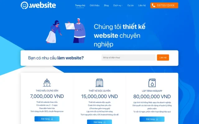 Mẫu web công ty thiết kế 6