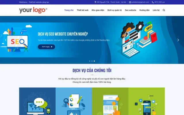 Mẫu web công ty thiết kế 5