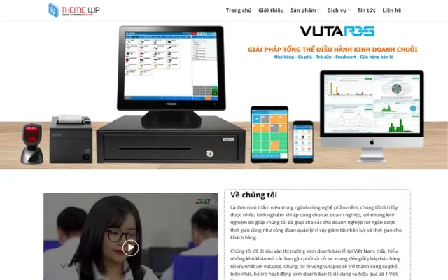 Mẫu web công ty phần mềm bán hàng