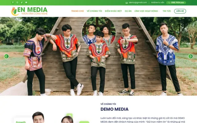 Mẫu web công ty marketing 2