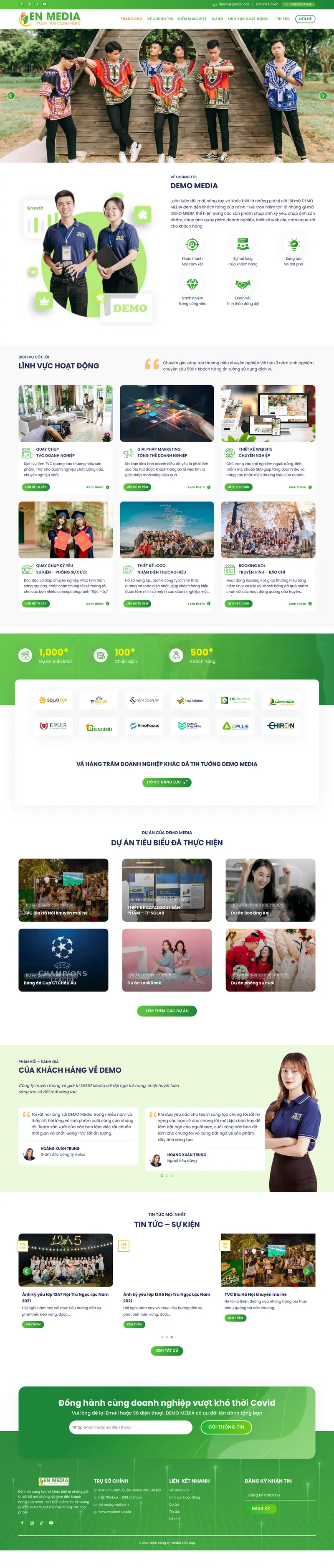 Mẫu web công ty marketing 2