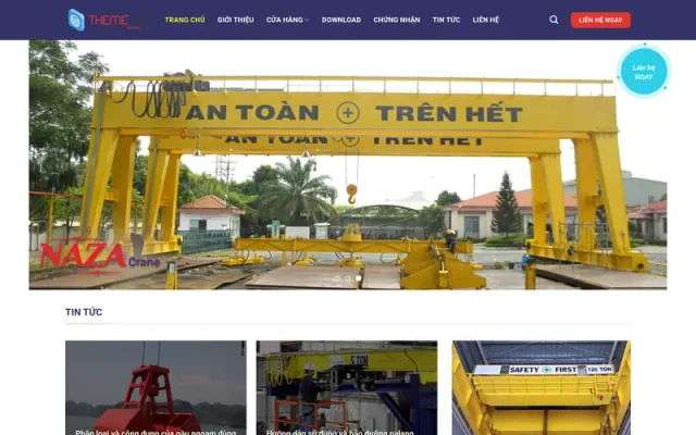 Mẫu web công ty cẩu trục