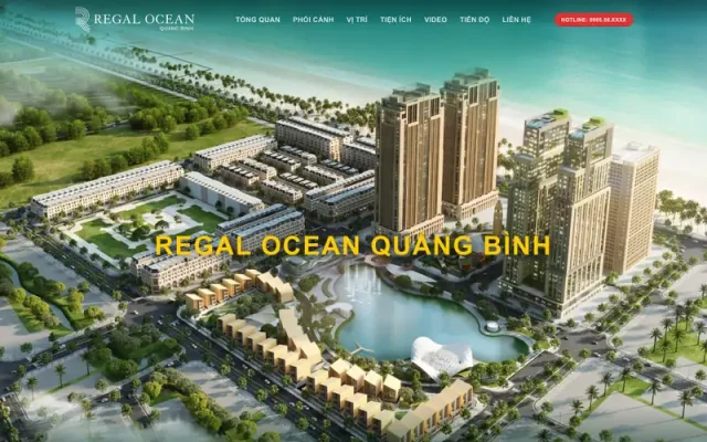 Mẫu web bds regal ocean quảng bình