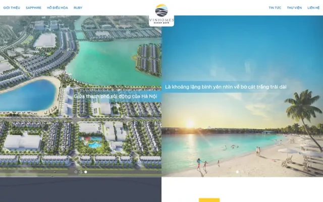 Mẫu web bds oceanpark