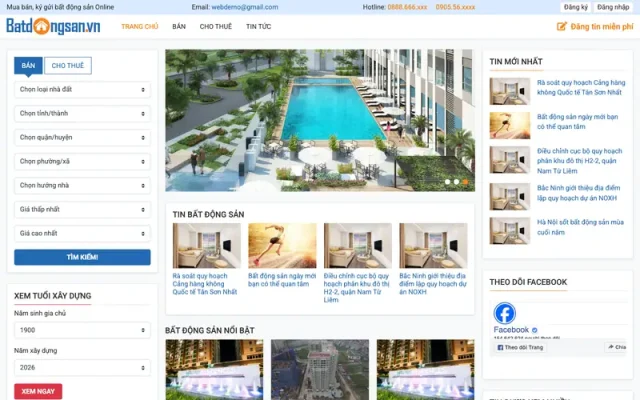 Mẫu web bds 34