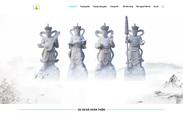 Mẫu web bán tượng phật