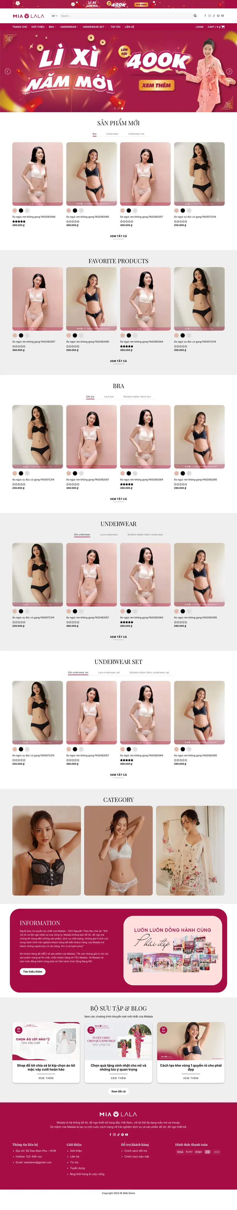 Mẫu web bán shop thời trang nội y 15
