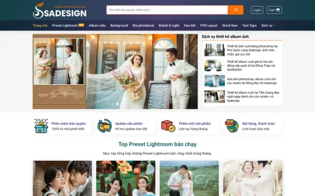 Mẫu web bán file đồ họa stock