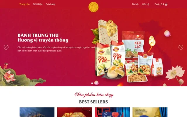 Mẫu web bán bánh trung thu