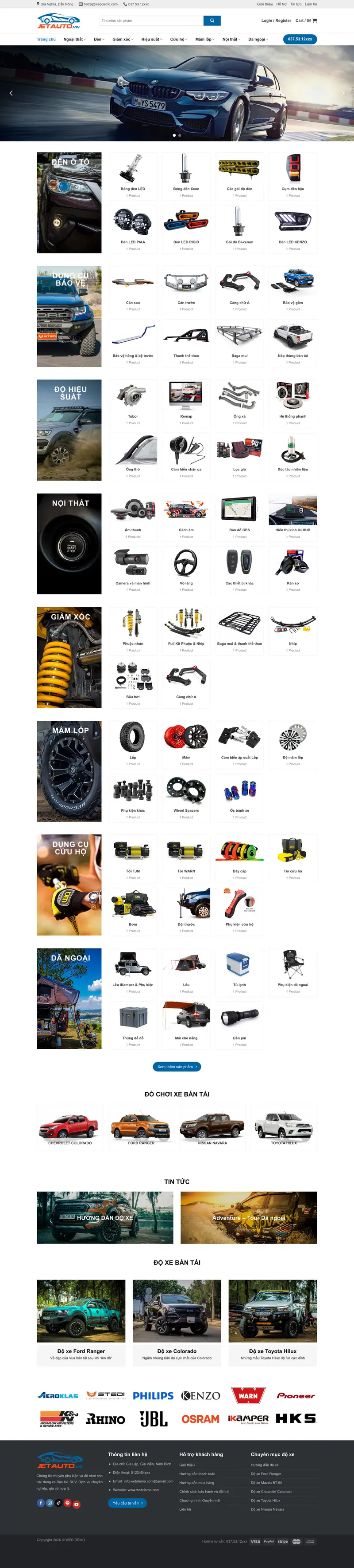 Mẫu web đồ chơi xe hơi 2