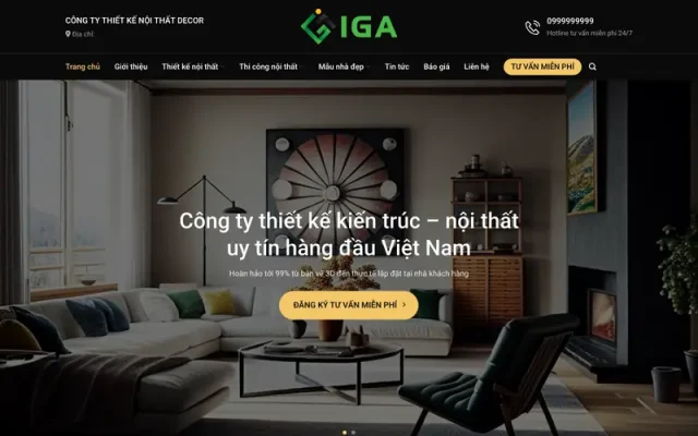 Mẫu web nội thất 17