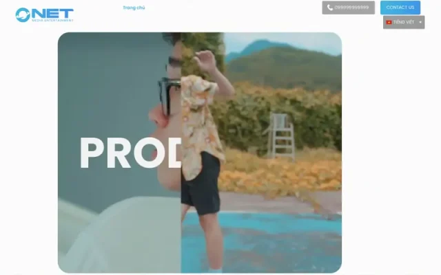Mẫu web công ty media