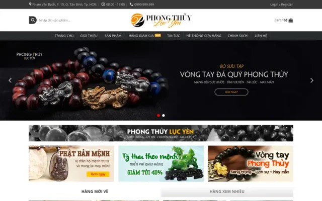 Mẫu web đá phong thủy