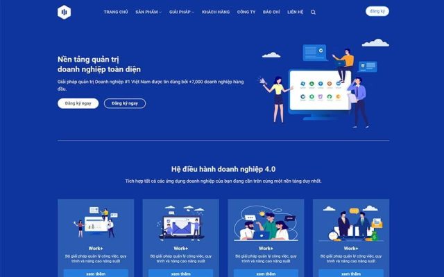 Mẫu web bán phần mềm doanh nghiệp