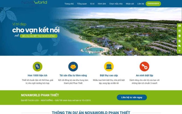 Mẫu web landing page bất động sản 06