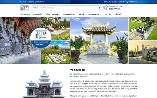 Mẫu web cơ sở đá mỹ nghệ