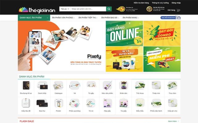Mẫu web công ty in ấn 06