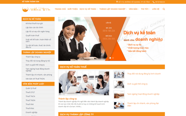 Mẫu web công ty dịch vụ kế toán 02