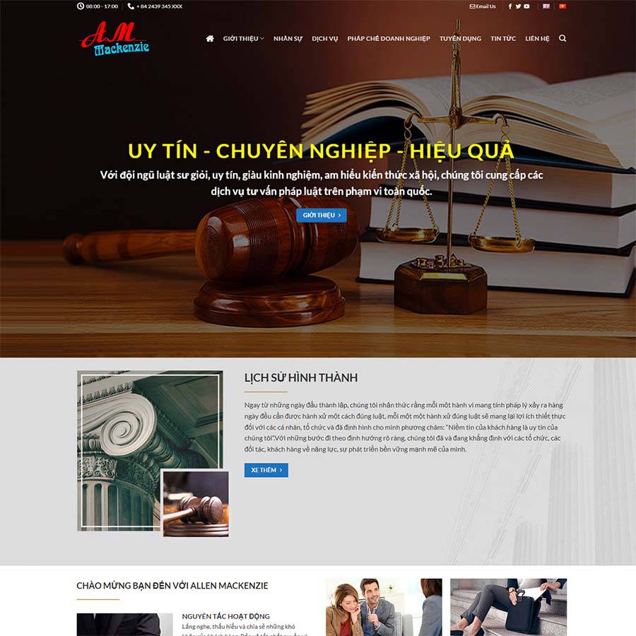 Mẫu web luật sư 04